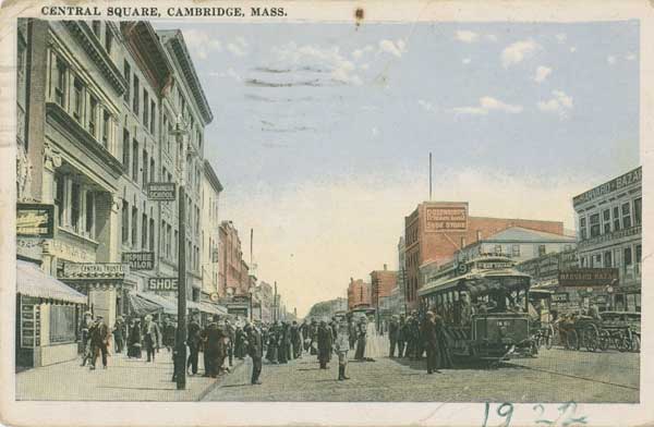 Looking east on Massachusetts Avenue from the intersection of Essex Street, 1922